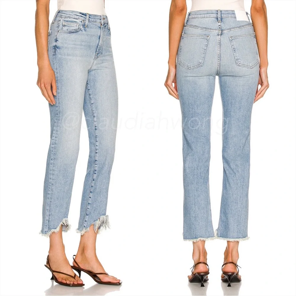 JONATHAN SIMKHAI River High Rise Straight Leg Jeans in Palisades Vintage Blue